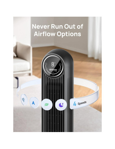 Ventilador de Torre Dreo Nomad One 36cm Silencioso 28dB