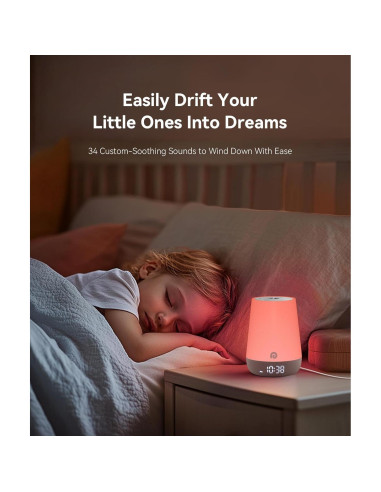 Máquina de Sonido Dreamegg para Bebés con Luz Nocturna