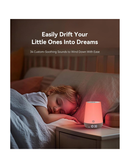 Máquina de Sonido Dreamegg para Bebés con Luz Nocturna
