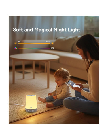 Máquina de Sonido Dreamegg para Bebés con Luz Nocturna
