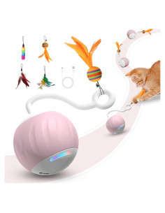 Juguete Interactivo para Gatos AAA AMUSANG 5 en 1 Rosa