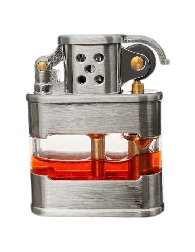 Encendedor Vintage Fralwo Plata Recargable Antiviento