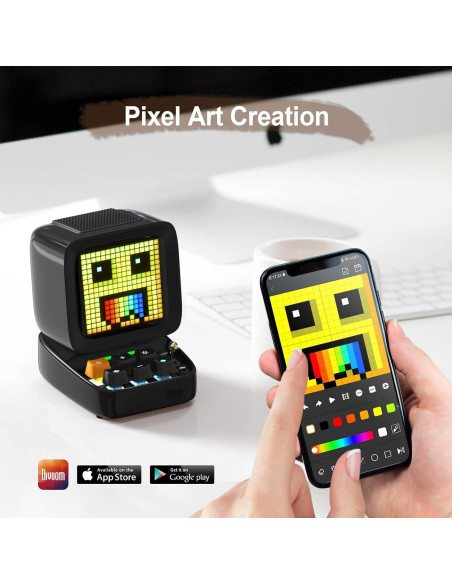 Divoom Ditoo Altavoz Bluetooth Retro 16x16 LED Negro