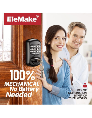 Cerradura de Puerta Digital STEINBRÜCKE MKD-001ZB-SK Sin Llave