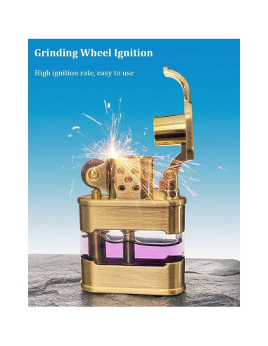 Encendedor Vintage Fralwo Plata Recargable Antiviento