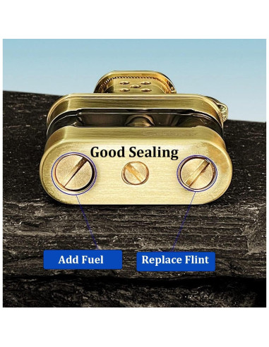 Encendedor Vintage Fralwo Plata Recargable Antiviento