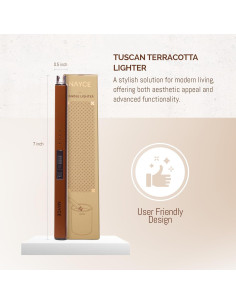 Encendedor Eléctrico Nayce N-EL Recargable USB-C Terracota 2