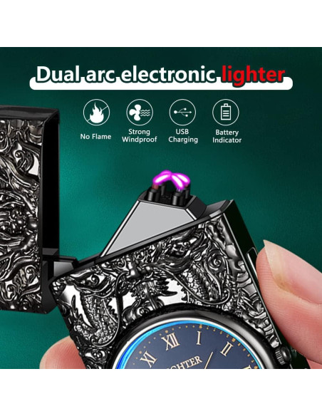 Encendedor SKRFIRE Dragon Eléctrico USB con Luz LED