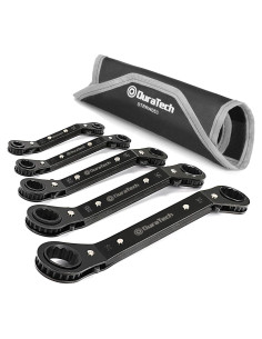 Juego de 5 Llaves de Carraca Reversibles DURATECH 1/4-2 pulgadas