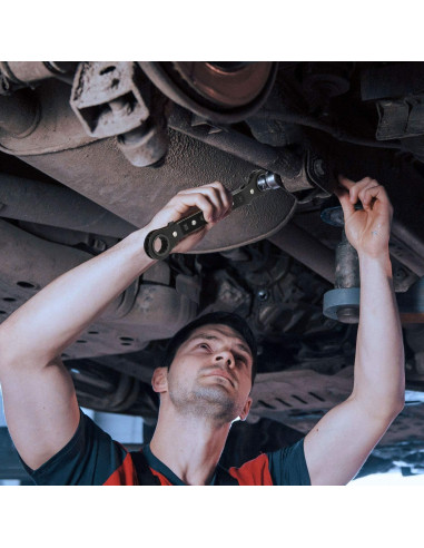 Juego de 5 Llaves de Carraca Reversibles DURATECH 1/4-2 pulgadas