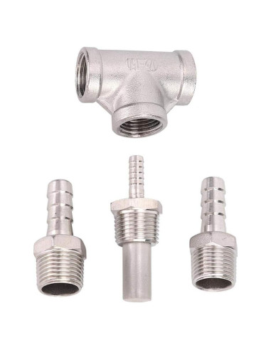 Kit de Aeración de Cerveza TOPINCN Acero Inoxidable 3.2 Micrones