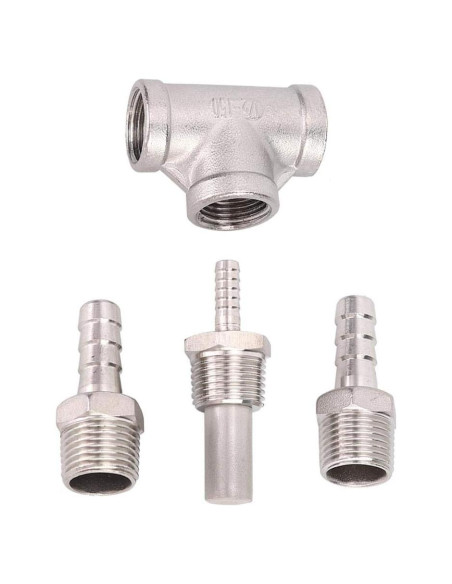 Kit de Aeración de Cerveza TOPINCN Acero Inoxidable 3.2 Micrones