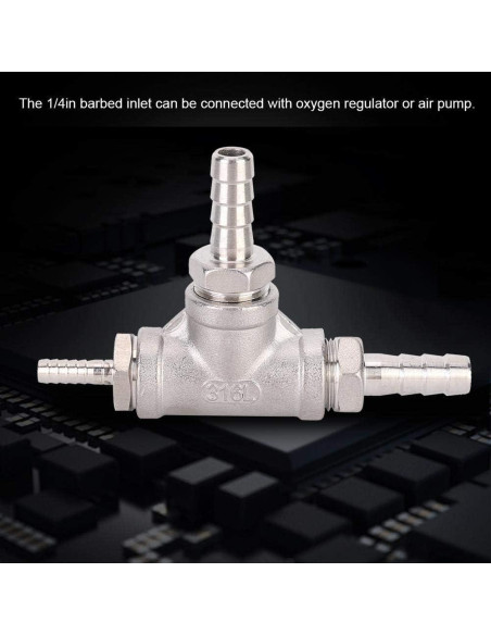 Kit de Aeración de Cerveza TOPINCN Acero Inoxidable 3.2 Micrones