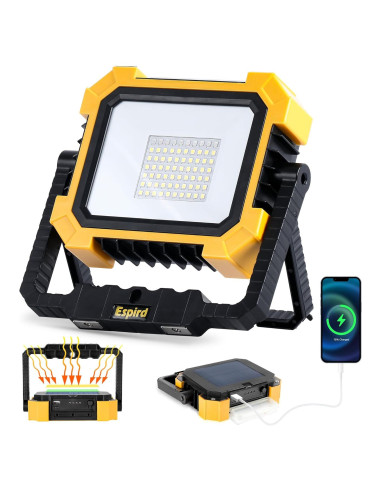 Luz Solar LED Portátil Espird 10000LM 4 Modos Recargable