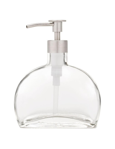 Dispensador de Jabón Vidrio Rail19 Half Moon 177 ml Acero Inox