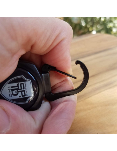 Carrete Retráctil Specialist ID - Paquete de 2 - Negro