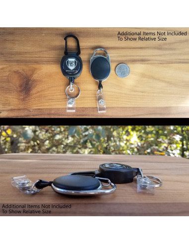 Carrete Retráctil Specialist ID - Paquete de 2 - Negro