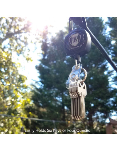 Carrete Retráctil Specialist ID - Paquete de 2 - Negro