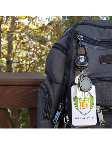 Carrete Retráctil Specialist ID - Paquete de 2 - Negro