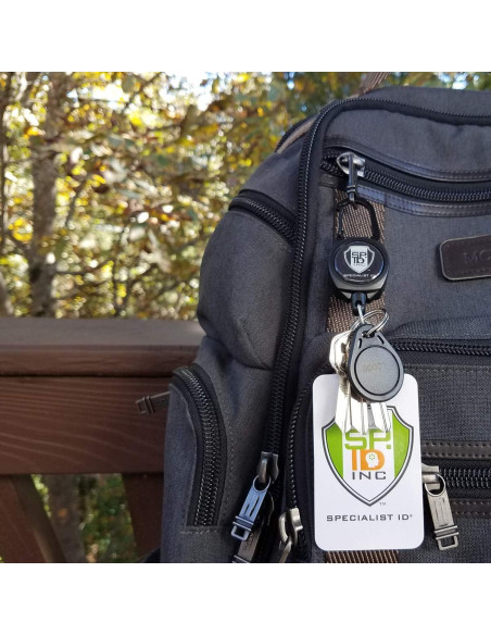 Carrete Retráctil Specialist ID - Paquete de 2 - Negro