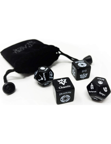 Juego de Dados Randomizador de Personajes Citadel Black D&D