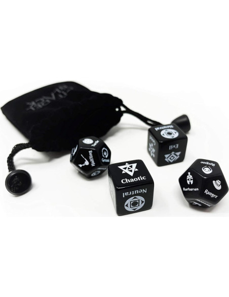 Juego de Dados Randomizador de Personajes Citadel Black D&D
