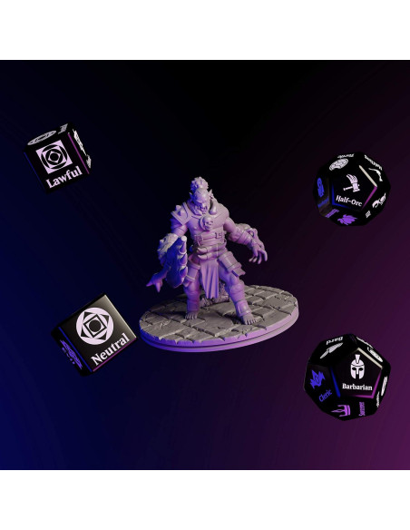 Juego de Dados Randomizador de Personajes Citadel Black D&D