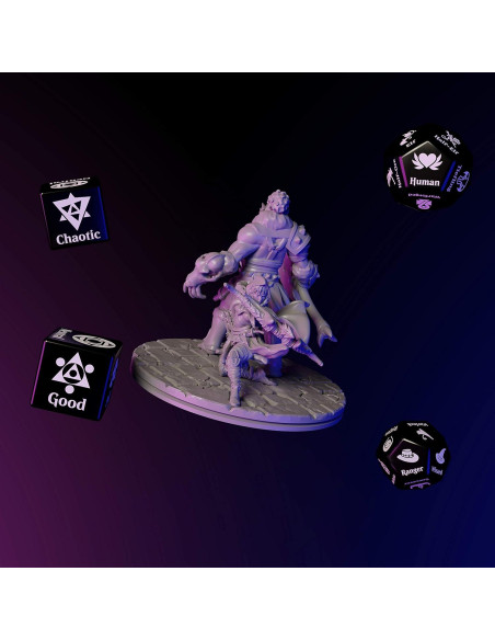 Juego de Dados Randomizador de Personajes Citadel Black D&D
