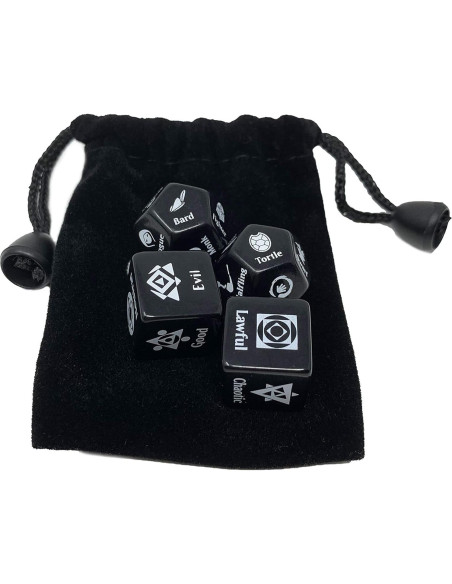 Juego de Dados Randomizador de Personajes Citadel Black D&D