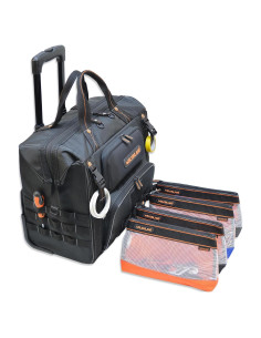 Bolsa de Herramientas Rodante WELKINLAND con 4 Bolsas Transparentes