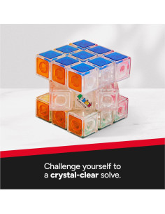 Cubo Rubik de Cristal Spin Master 3x3 Juguete Antiestrés 2