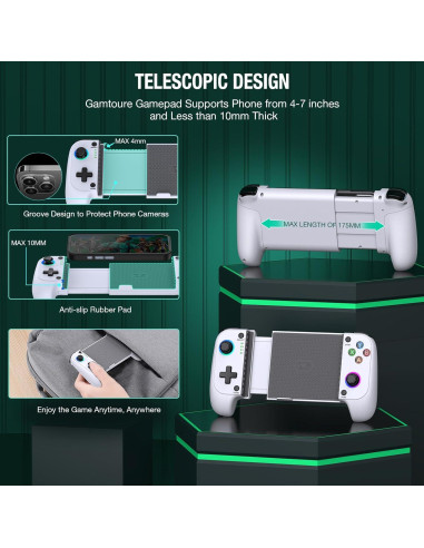 Controlador de Juego Gamtoure MC101 Bluetooth para Móvil