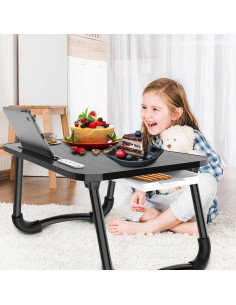 Mesa Plegable para Laptop Zapuno con 4 Puertos USB 2