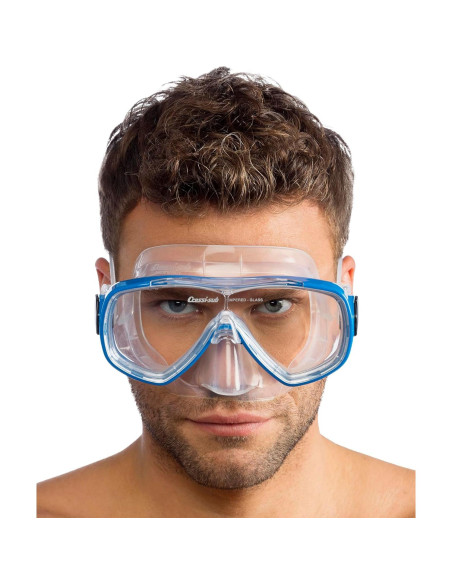 Máscara de Buceo Cressi Onda Azul Adulto Silicona