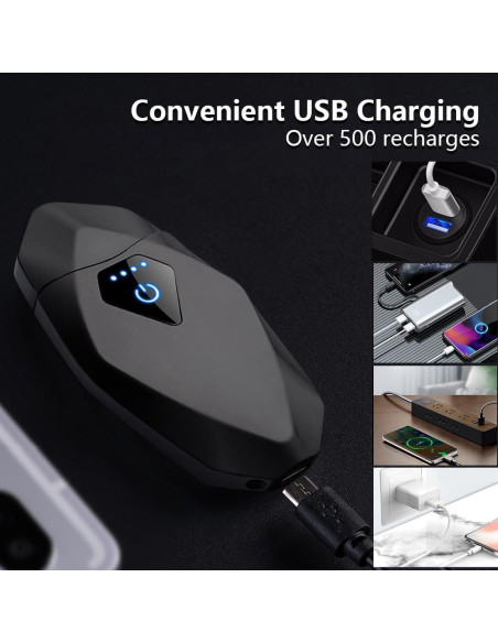 Encendedor de Arco Doble RSBYE Recargable USB A Prueba de Viento