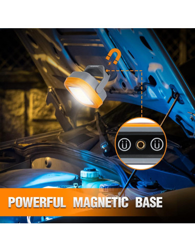 Luz de Trabajo LED Recargable EverBrite 1000 Lúmenes Naranja