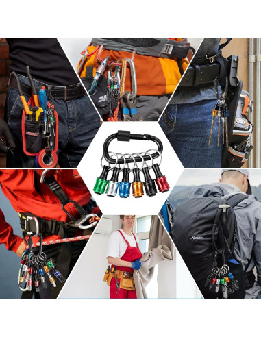 12 Piezas Soporte Punta Destornillador FACAINCXS 1/4" Hexagonal