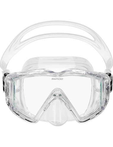Máscara de Snorkel Phantom Aquatics 3 Lentes Panorámica