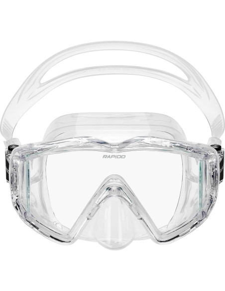 Máscara de Snorkel Phantom Aquatics 3 Lentes Panorámica