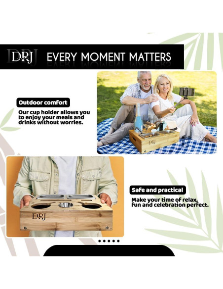 Bandeja Multifuncional DRJlegacy para Sofá con Soporte para Tazas