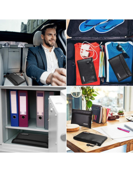 Bolsa a Prueba de Fuego Hodufy 20 x 13 cm Resistente Agua Bolsa a Prueba de Fuego Hodufy 20 x 13 cm Resistente Agua