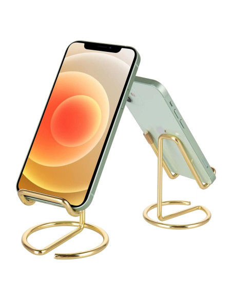 Soporte de Escritorio para Teléfono Móvil RXU Dorado Soporte de Escritorio para Teléfono Móvil RXU Dorado