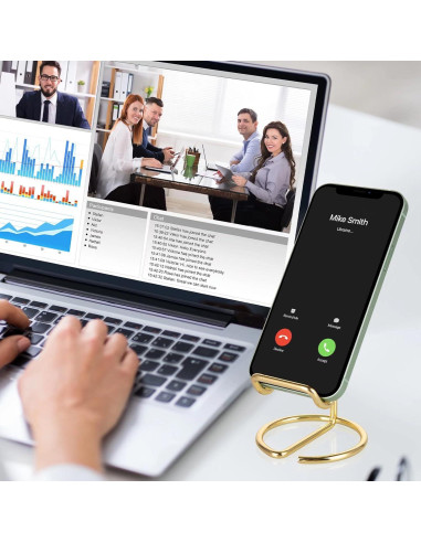 Soporte de Escritorio para Teléfono Móvil RXU Dorado