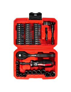 Juego de Llaves de Carraca Mini LLNDEI 48 Piezas 1/4"