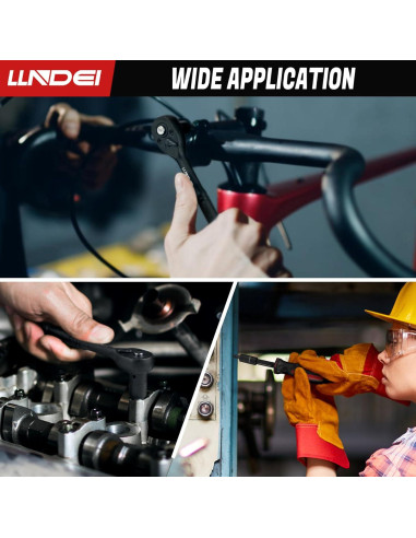 Juego de Llaves de Carraca Mini LLNDEI 48 Piezas 1/4"