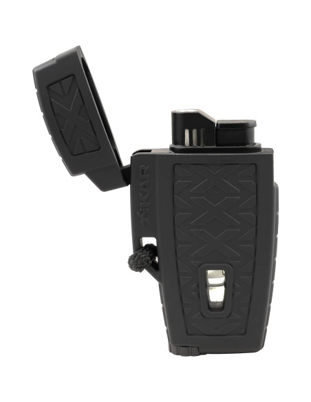 Encendedor Xikar Stratosphere II Jet Negro a Prueba de Viento