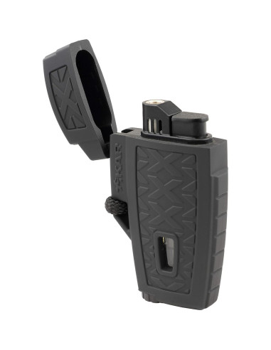 Encendedor Xikar Stratosphere II Jet Negro a Prueba de Viento