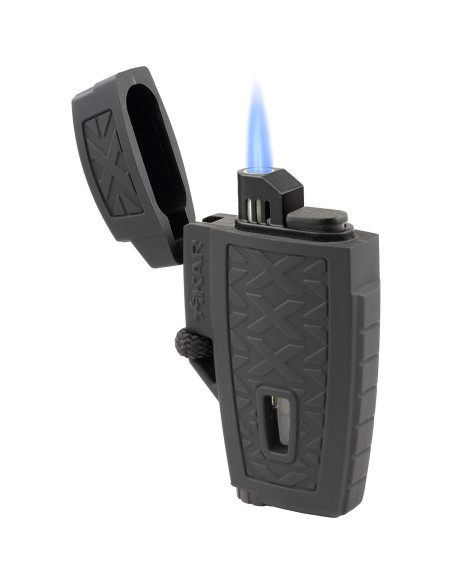 Encendedor Xikar Stratosphere II Jet Negro a Prueba de Viento