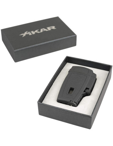 Encendedor Xikar Stratosphere II Jet Negro a Prueba de Viento