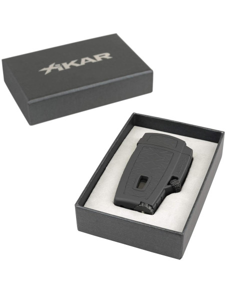 Encendedor Xikar Stratosphere II Jet Negro a Prueba de Viento